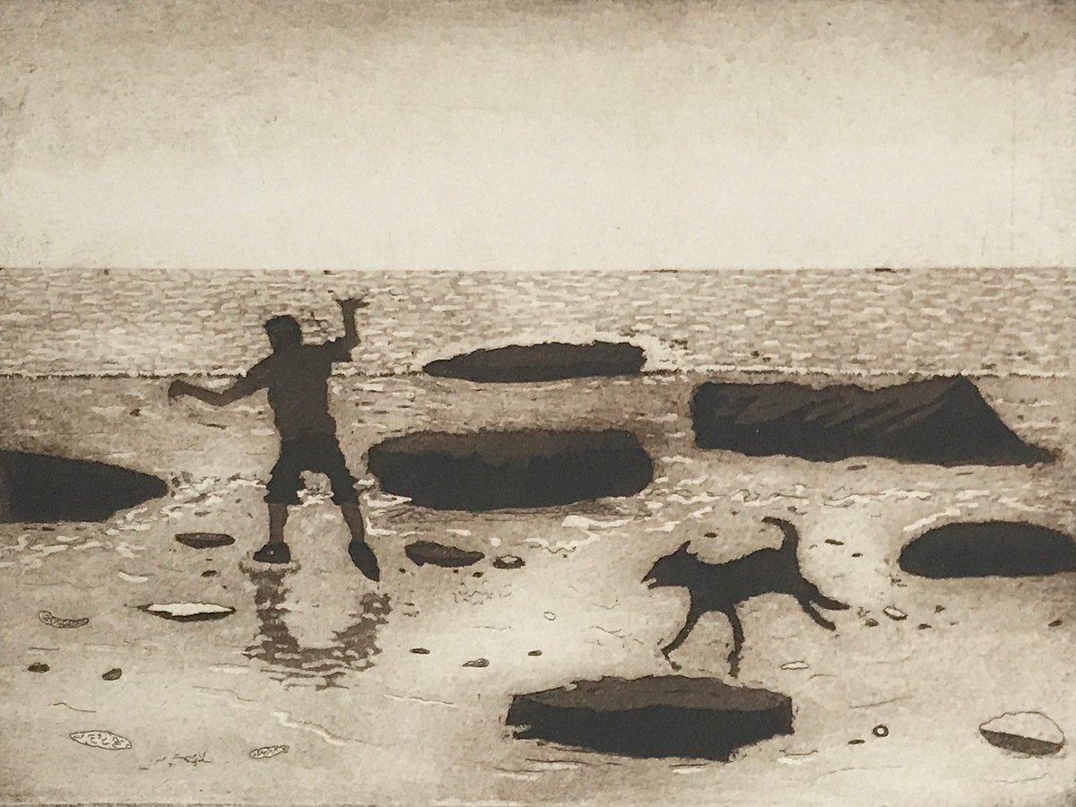 Etchings & Engravings , Stepping Stones By Tim Southall, 13 X 10, Artwork For Sale On Artfinder