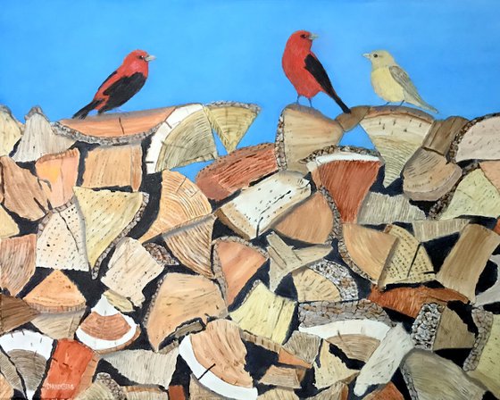 SCARLET TANAGERS
