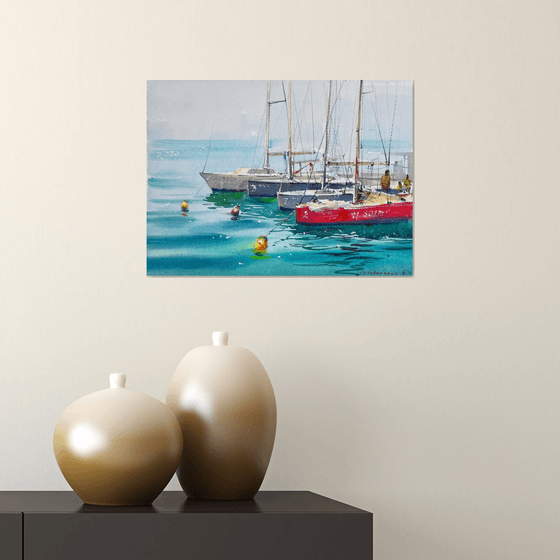 Boats on Blue Silence