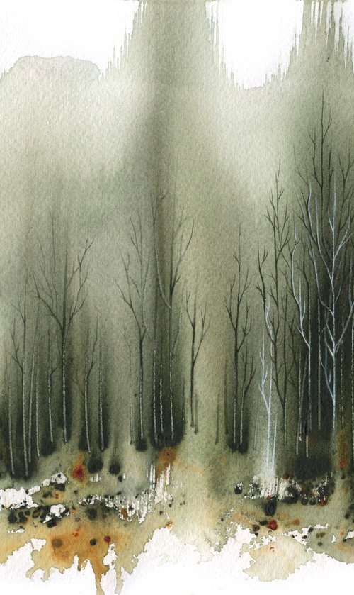 Places X-  - Watercolor Forest by ieva Janu