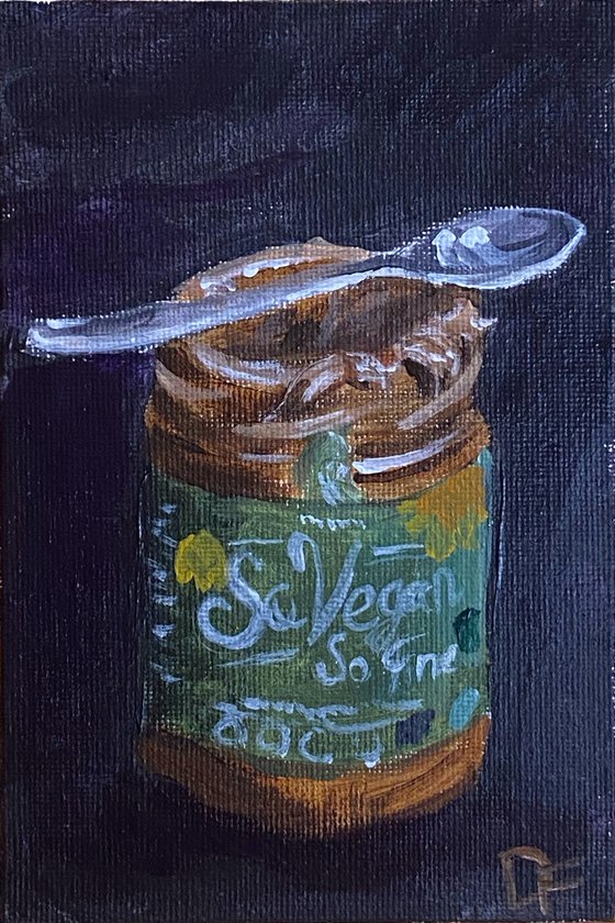 Chocolate spread, still life