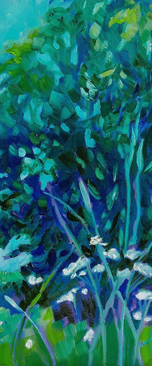 Trees, Blue and Green by Mary Kemp