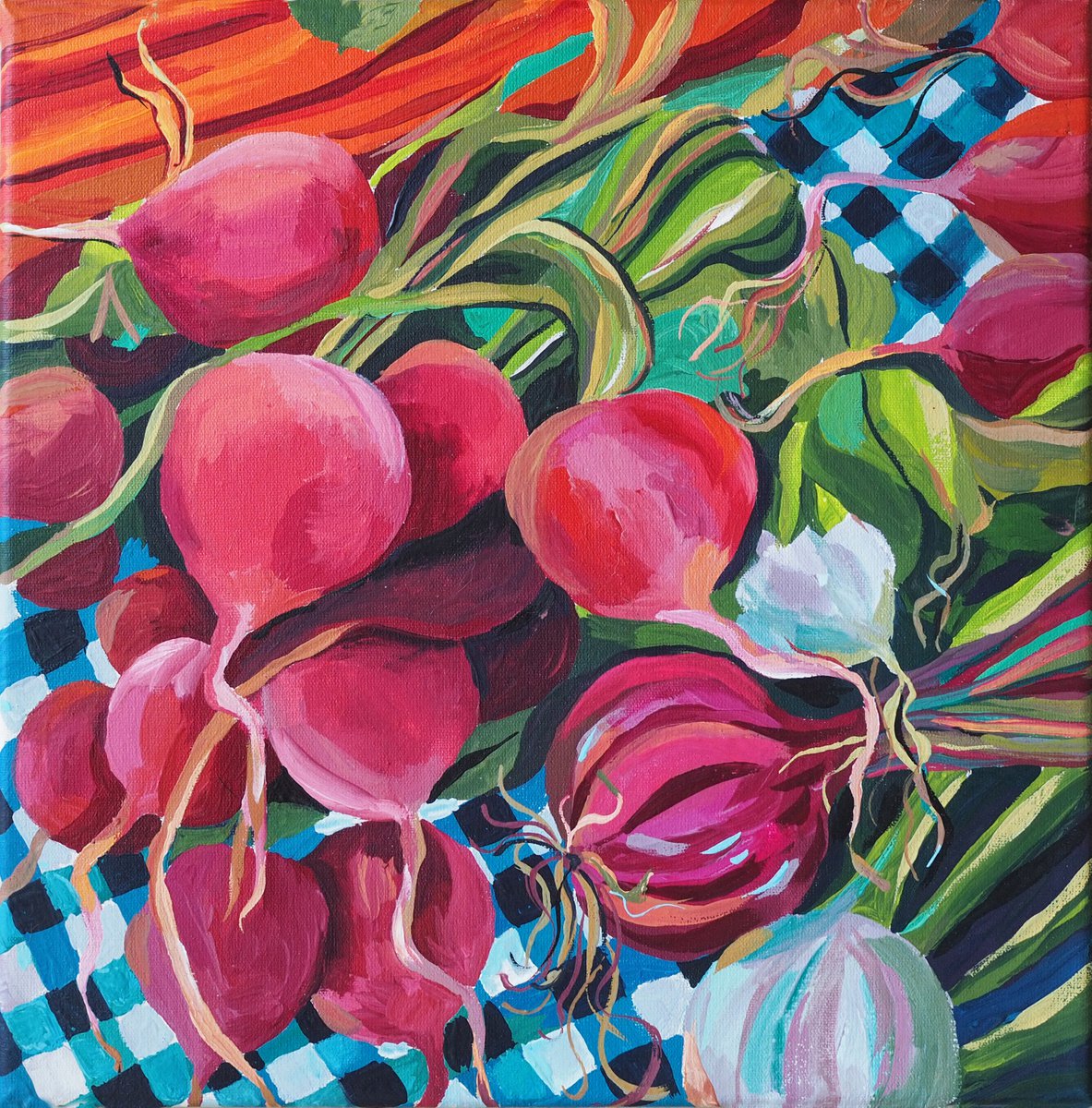 Impressionistic Painting , Ukranian Still Life By Delnara El, 12 X 12, Artwork For Sale On Artfinder