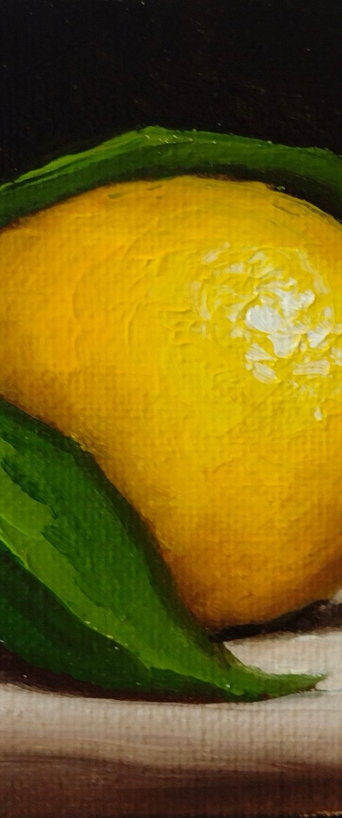 Little lemon still life by Jane Palmer Art