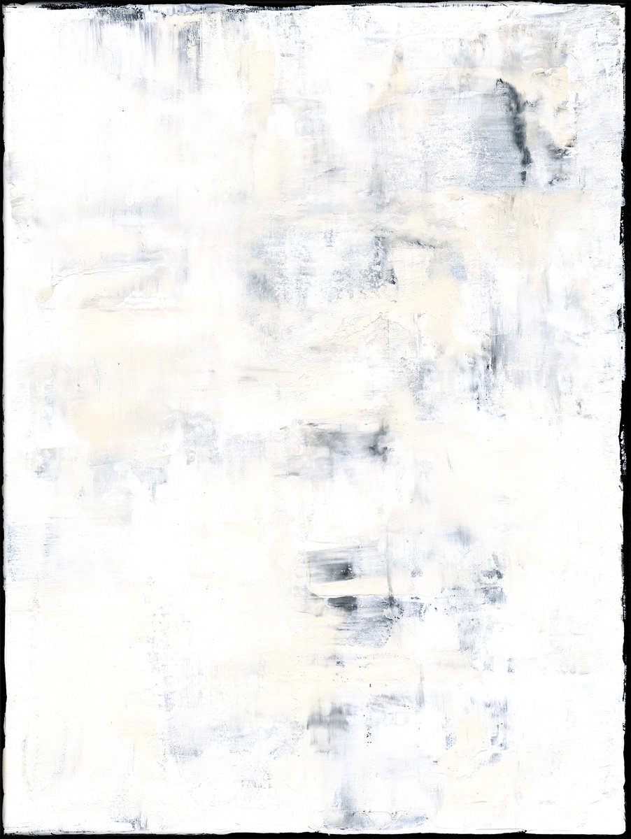 Expressive Abstract Acrylic Painting By Kathy Morton Stanion, 18 X 24", The Winter Wind, Original Artwork