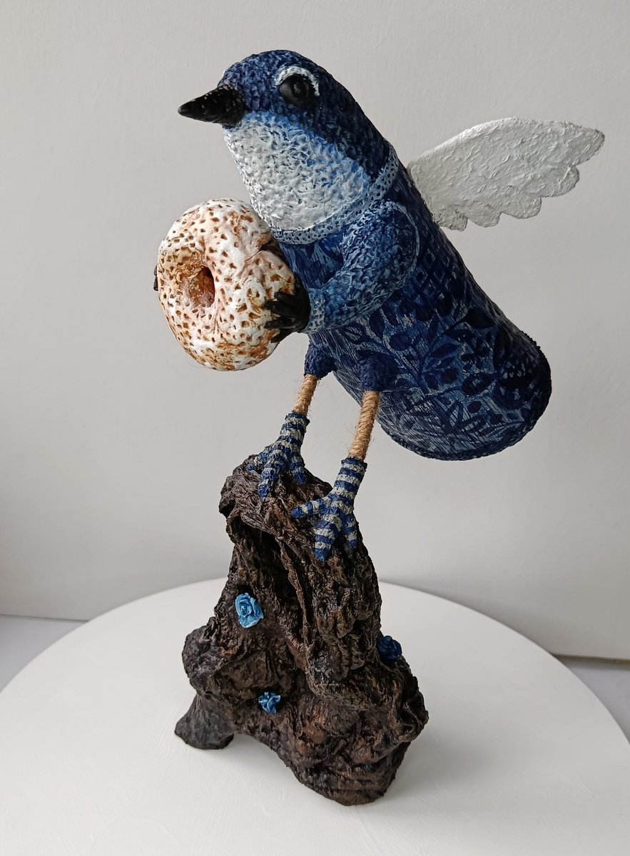 Naive Sculpture , Donut By Margot Raven, 7 X 11, Artwork For Sale On Artfinder