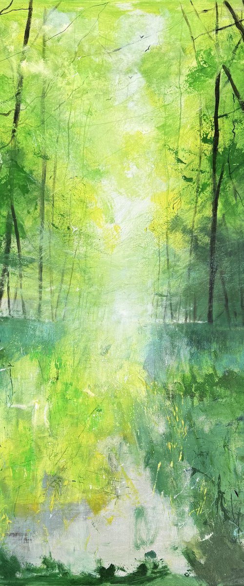 Misty Spring Woodland by Teresa Tanner