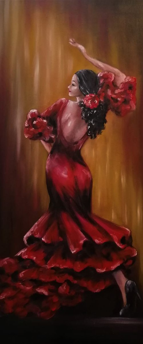 Flamenco dancer by Mateja Marinko