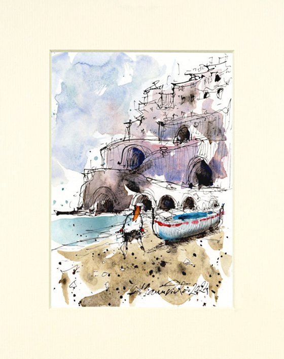 Positano Urban Sketch