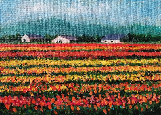 Set of Three Floral Meadows