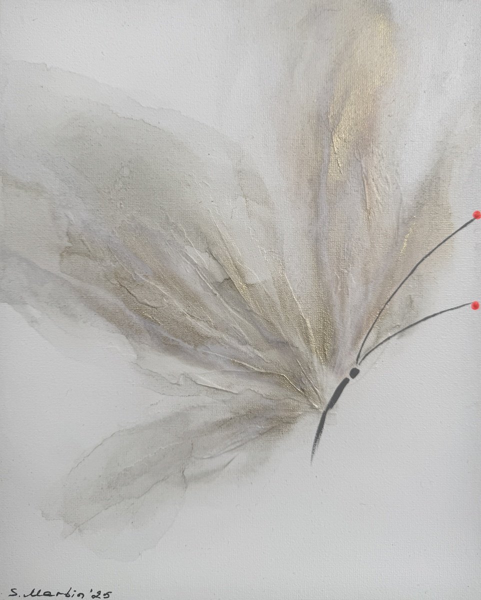 Abstract Animal Painting By Svetlana Martin, 9 X 12", Scattering Dreams-Xiv, Original Artwork