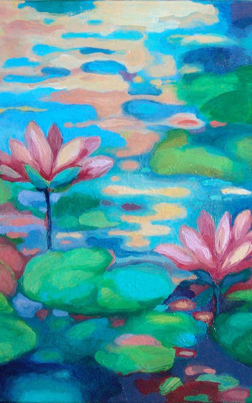 Water lilies - aroma of summer by Jolanta Czarnecka