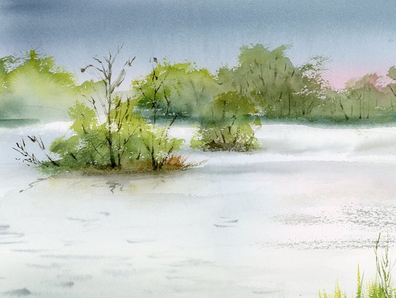 Lake in Sárvár Park