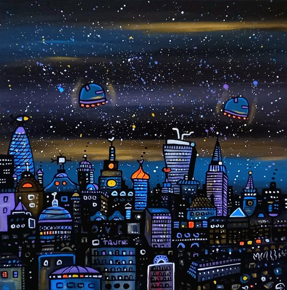 Parallel London at night