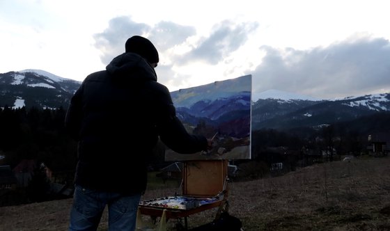 Village in the Carpathian Mountains