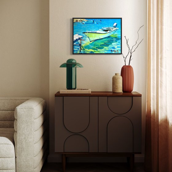 Resting on Emerald Waters