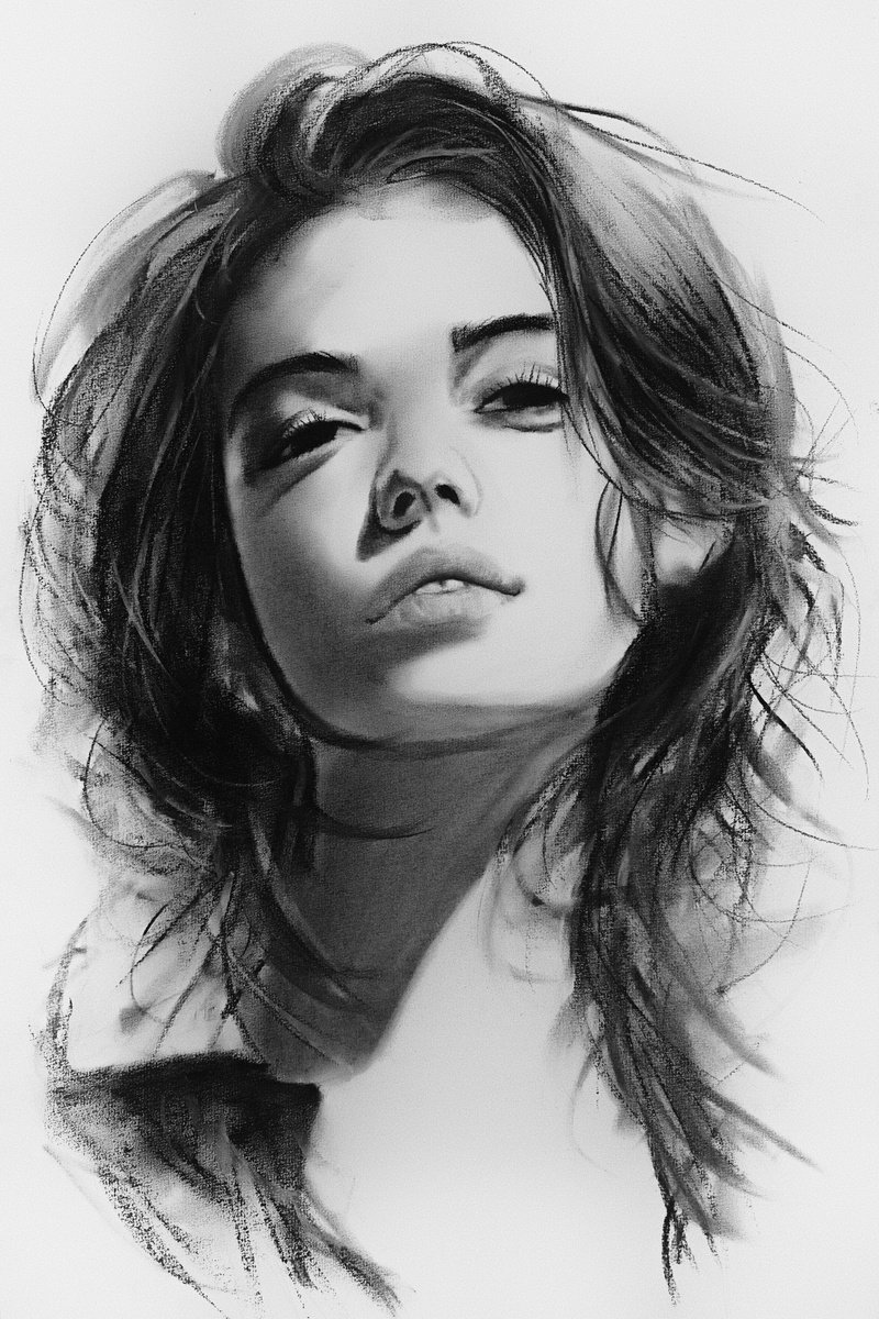 Expressive Charcoal Drawing , Still By Denny Stoekenbroek, 13 X 20, Artwork For Sale On Artfinder