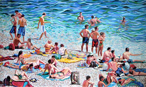 Extra Large   / 150 x 90 x 4 cm - At the beach