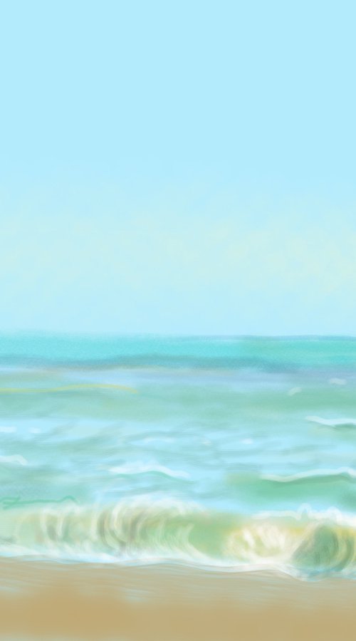 Turquoise Horizon by Sarah Ann  Mitchell