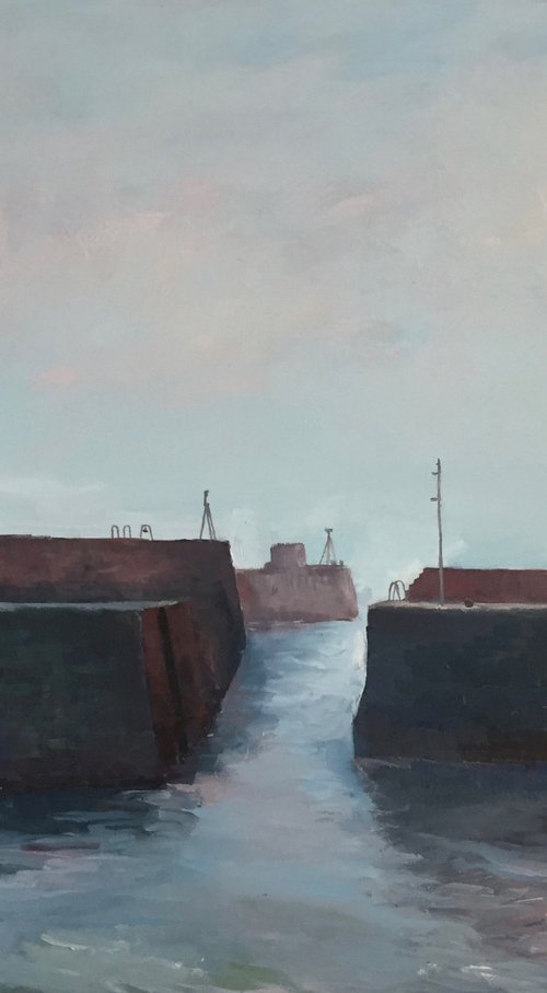 'St Monans Harbour, Calm Day' by Stephen Howard Harrison