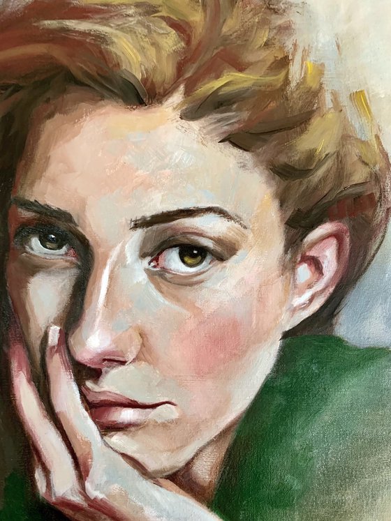 The girl with the Rose