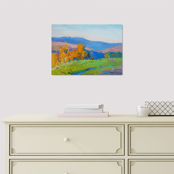 Warm days Mountain landscape