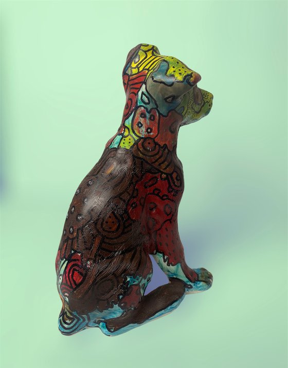 Psychedelic dog