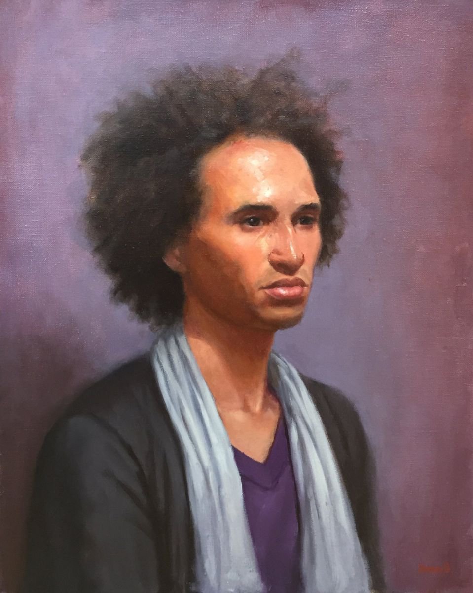 Original oil portrait of a man by Yana  Golikova