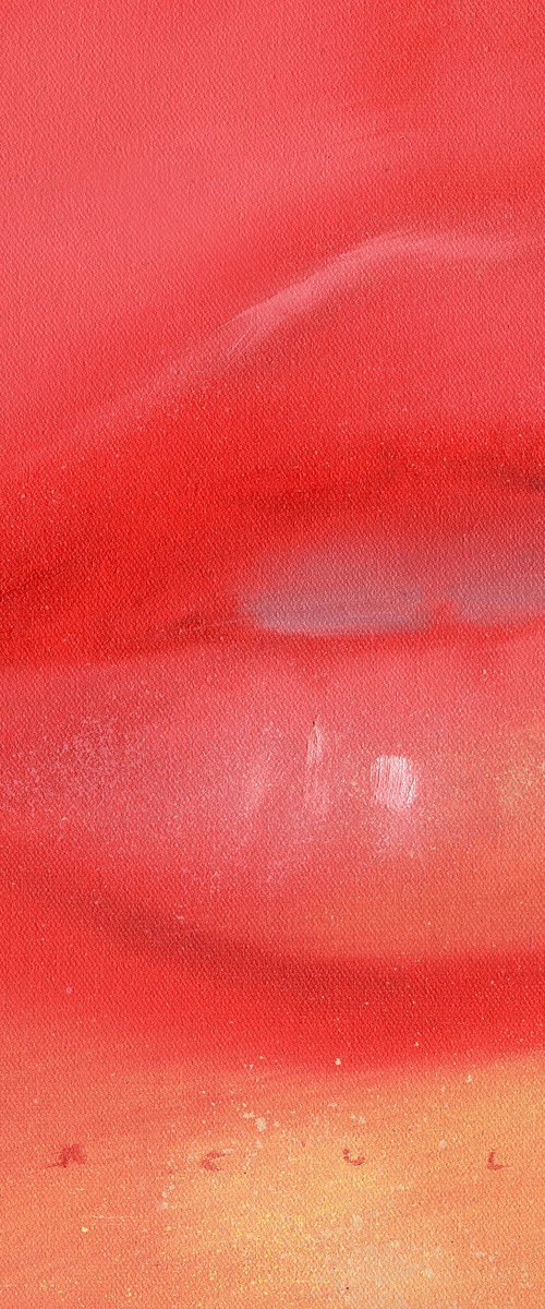 Lips in red and orange by Renske Karlien Hercules