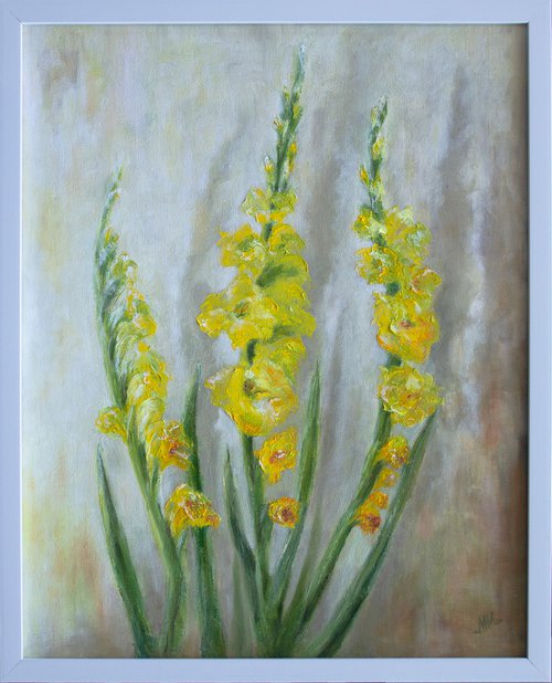Yellow Gladioli by Mila Moroko