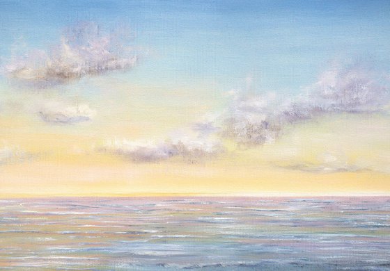 Light over the ocean