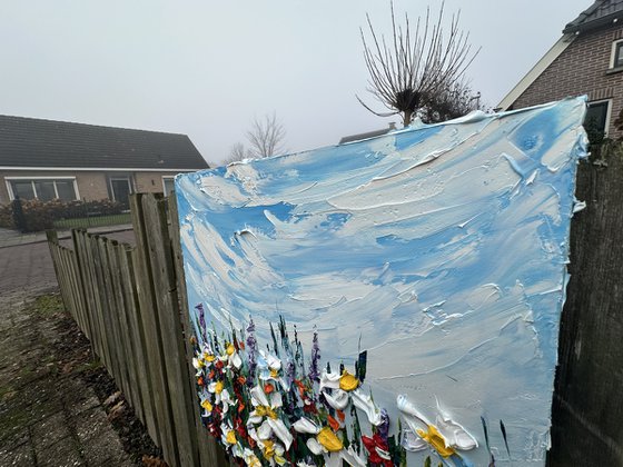 Wild Flowers deep impasto