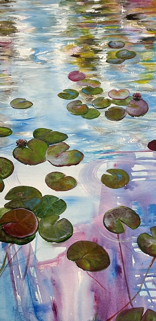 I Love Waterlilies 3 by Sandra Gebhardt-Hoepfner