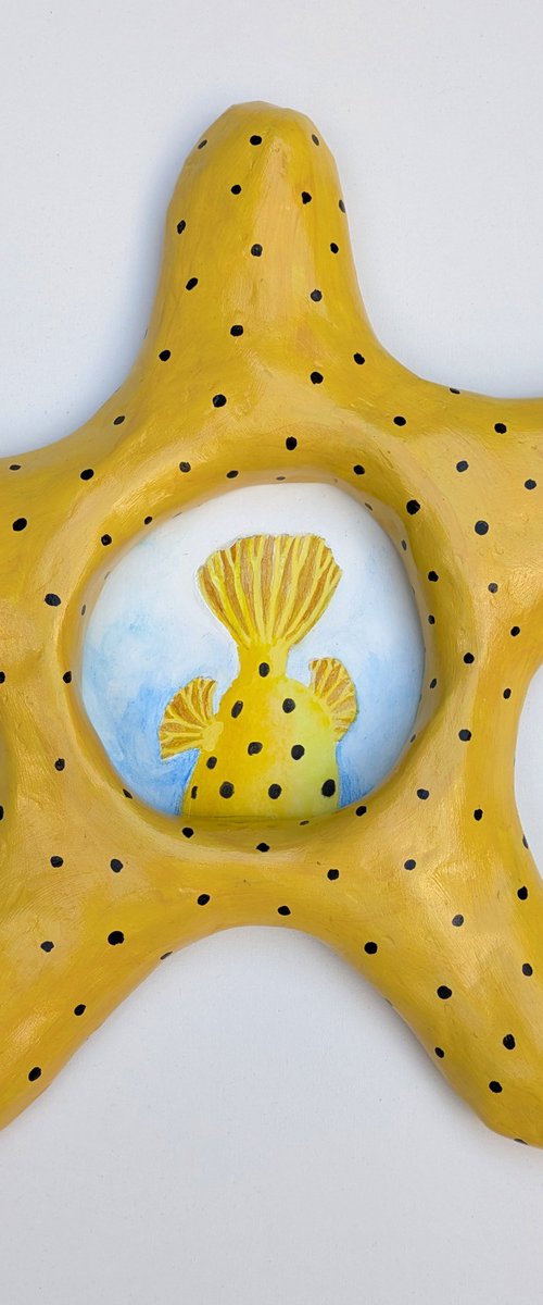 Yellow Ocean Star - Kusama by Egle Colucci