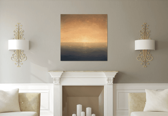 Zero Dawn, minimalist seascape