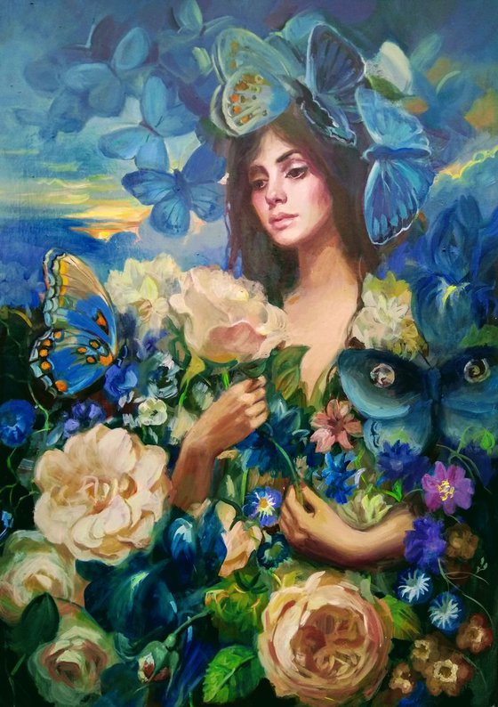 Madonna with butterflies