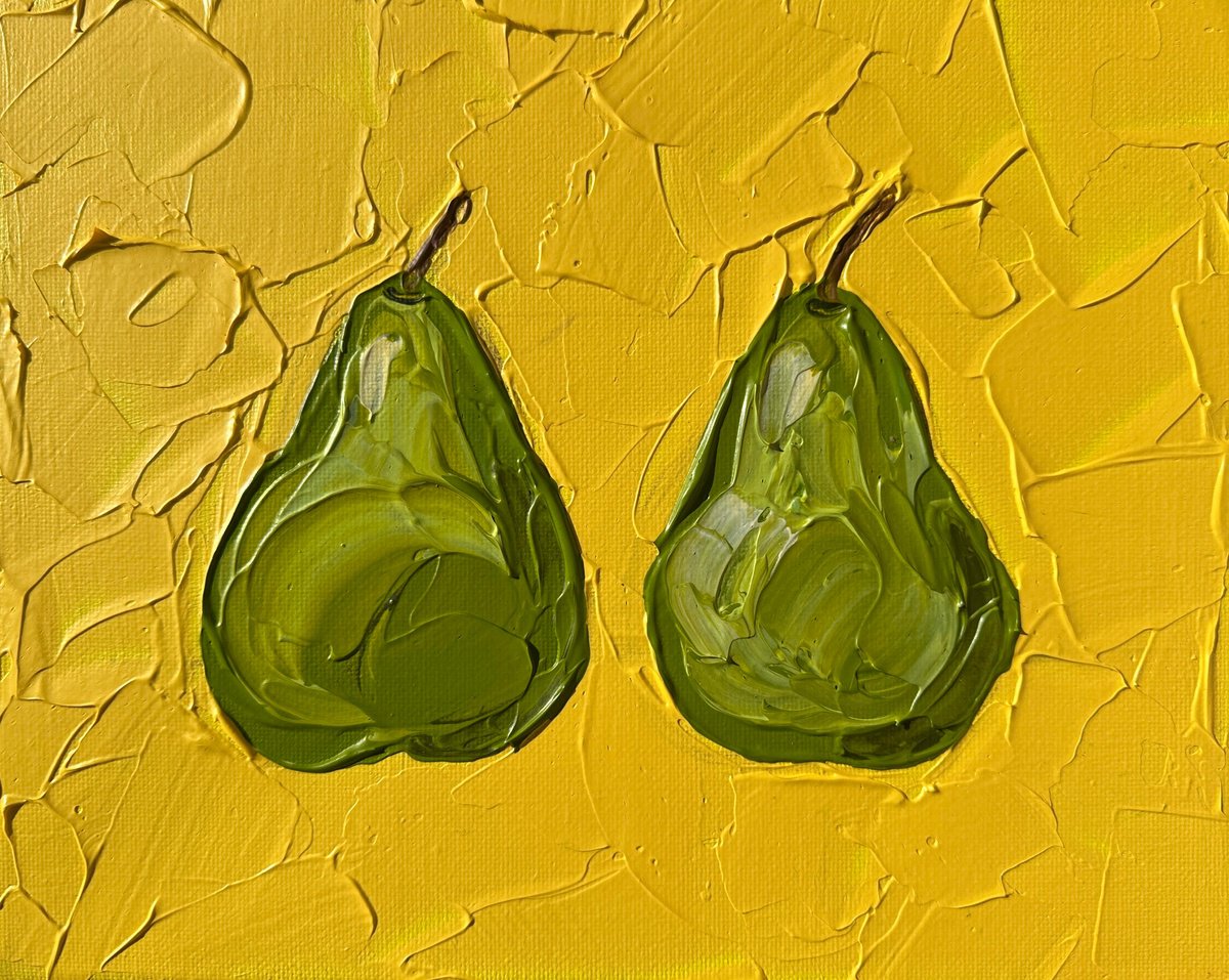  Pair Of Pears By Guzaliya Xavier, 10 X 8, Artwork For Sale On Artfinder
