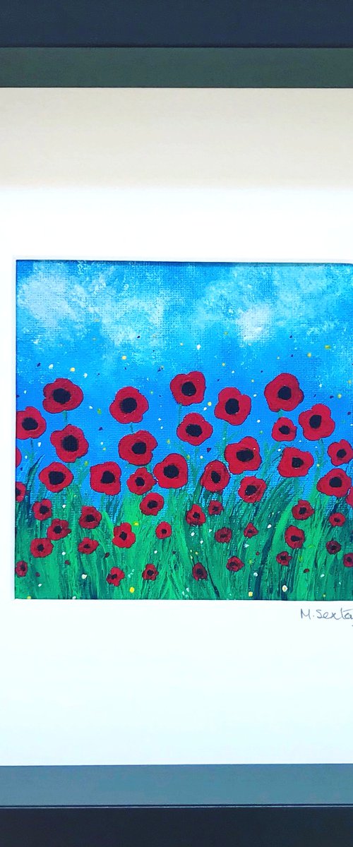 Miniature Poppies Ii by Miki Sexton