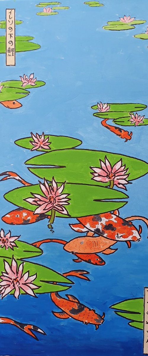 carps and waterlilies by Colin Ross Jack