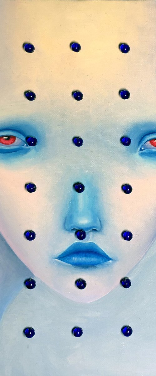 Blue girl by Julia Kuzina