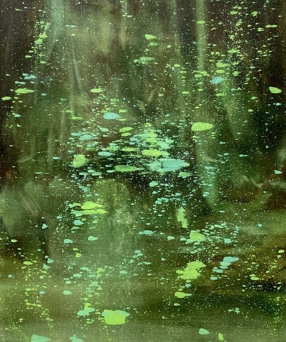 Viaggio verso casa - Abstract green