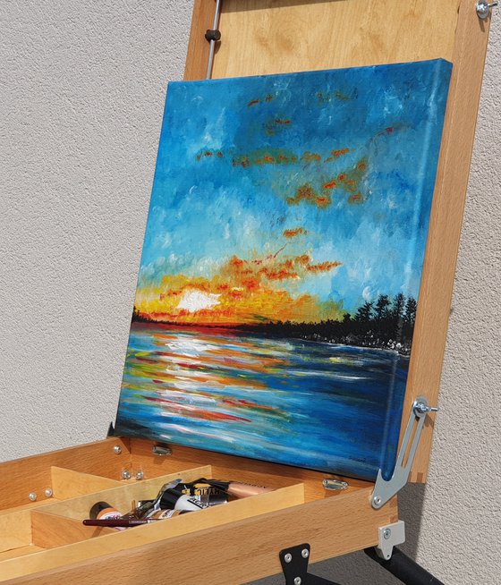 Setting sun