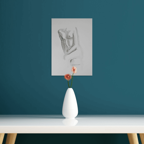 seated female nude