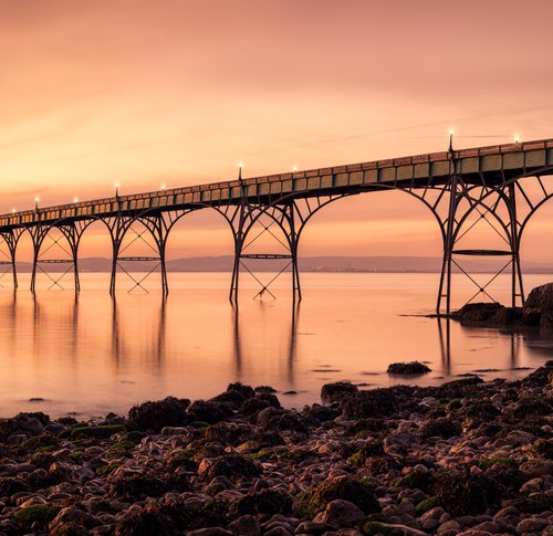 Clevedon Pier Sunset by Paul Nash