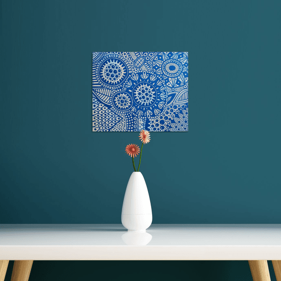 Surreal Pattern n.6 - Blue Flowers