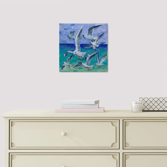 Flying birds