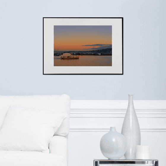 " Leman Lake. Sunset. Geneva "  Limited edition 1 / 15