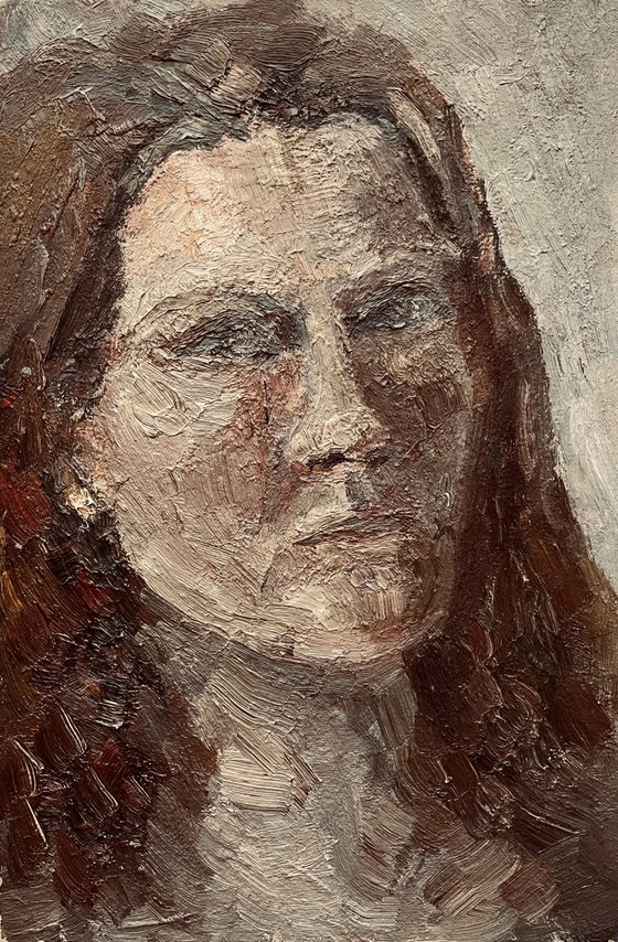 Portrait. Original oil painting. 2015