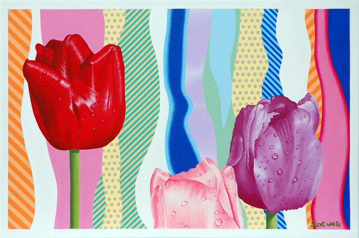 Three Tulips by Steve White