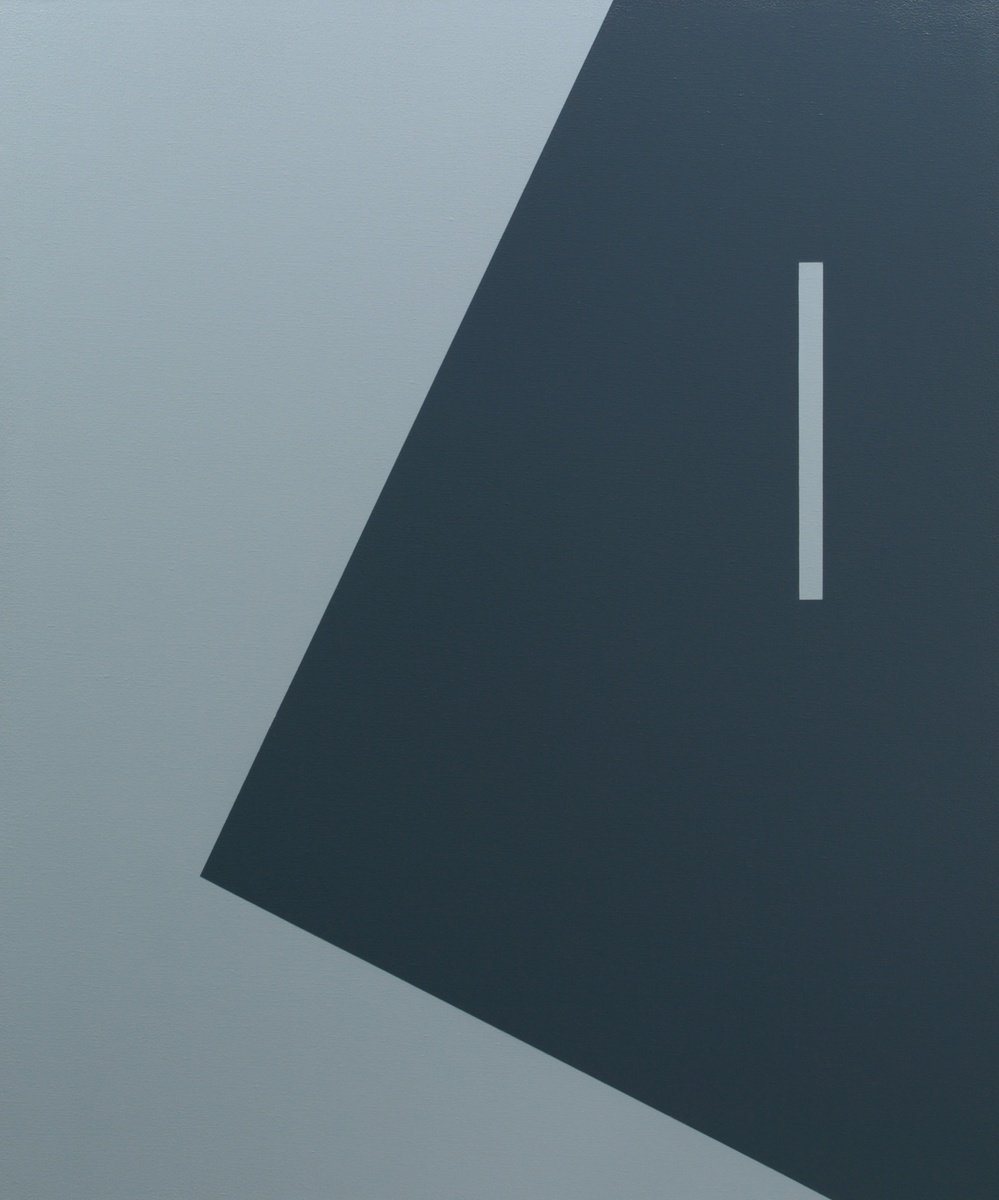 Geometric Portrait Acrylic Painting By Rich Moyers, 30 X 36", Persistence Ii, Original Artwork